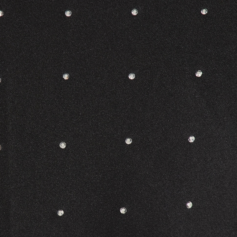 New ASTR the Label Bonney Black Rhinestone Backless Maxi Slip Dress L - Picture 4 of 14